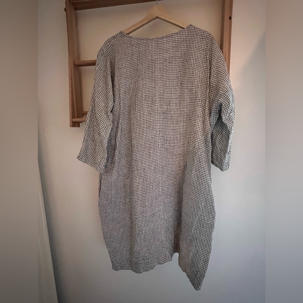 notPERFECTLINEN Black and White Tunic - Size M/L